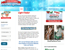 Tablet Screenshot of christmaslightfinder.com